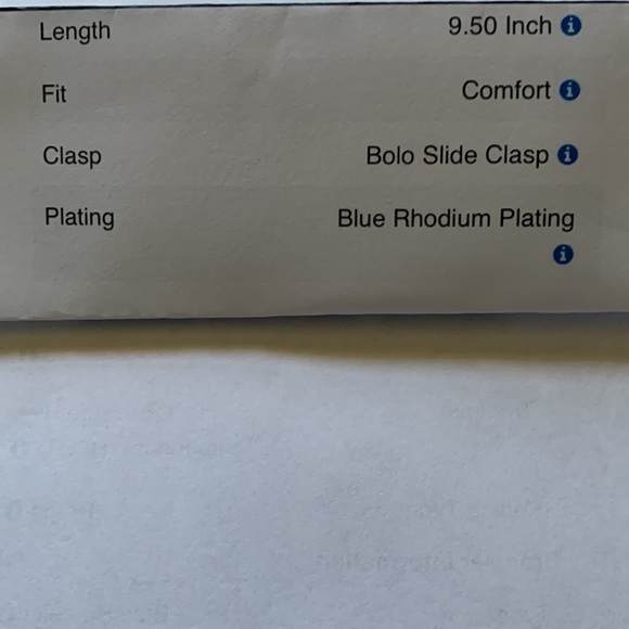 BLUE DIAMOND BRACELET, BOLO, (HPHT), SIZE 4-9.50” LONG - Picture 8 of 8